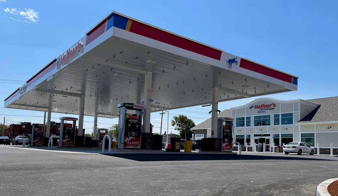 Haffner's forecourt and large convenience store.