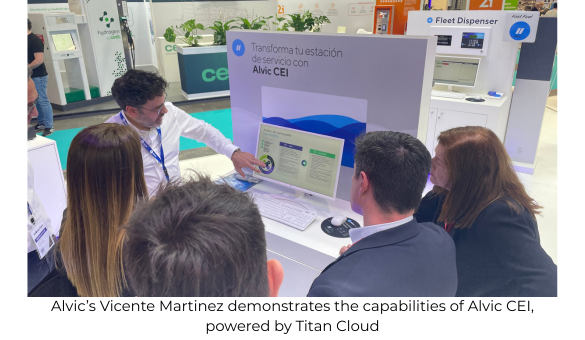 Vincente Martinez of Alvic Group demonstrates the capabilities of Alvic CEI powered by Titan Cloud